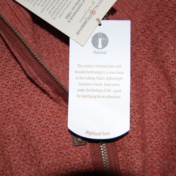 NWT Royal Robbins Thermal Knit Cardigan Sweater, Women Size Small (Slim Fit) - Picture 8 of 12